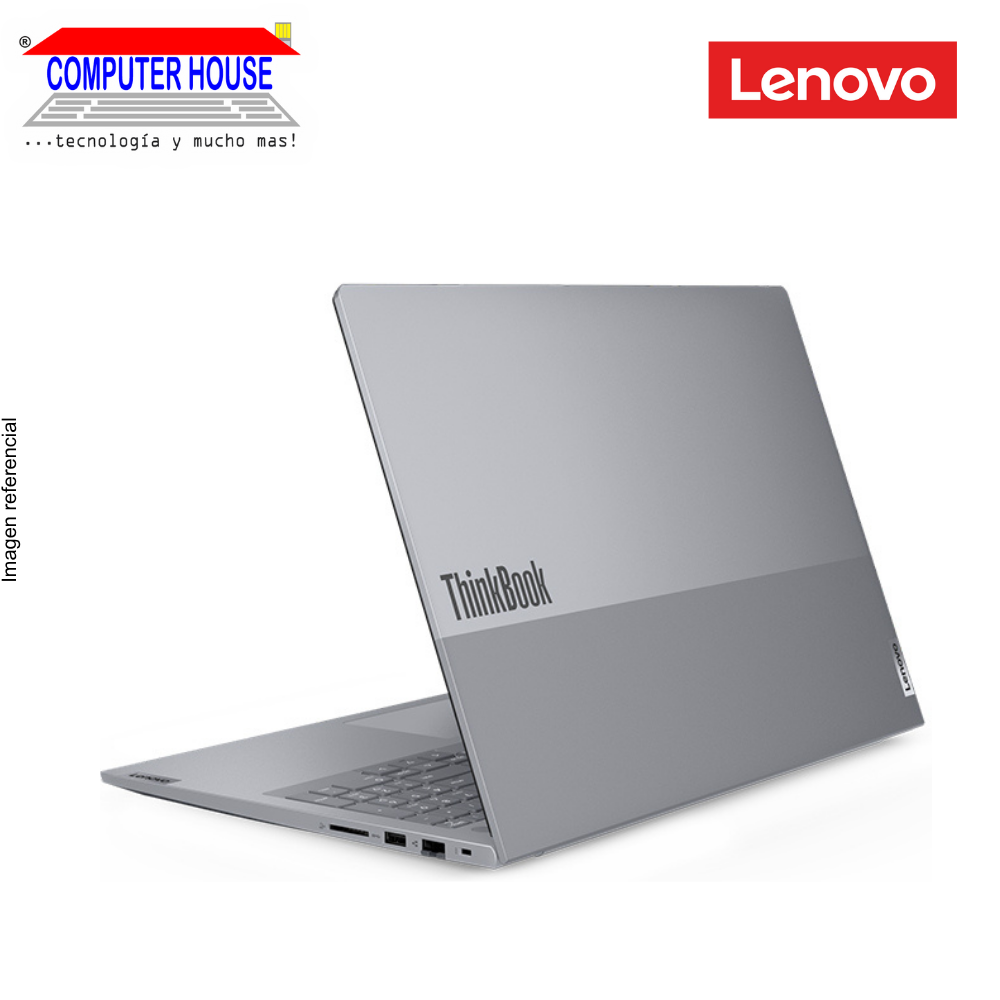 LENOVO ThinkBook 16 Laptop, Core Ultra 5-125U, 16GB DDR5 RAM, 1TB SSD, 16" WUXGA, Freedos.