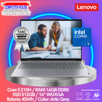 LENOVO Thinkbook 16 Laptop, Core 5-210H, 16GB DDR5 RAM, 512GB SSD, 16" WUXGA, FreeDos.