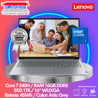 LENOVO ThinkBook 16 Laptop, Core 7-240H, 16GB DDR5 RAM, 1TB SSD, 16" WUXGA, FreeDos.