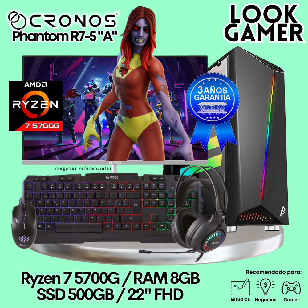 PC Look Gamer CRONOS Phantom R7-5 