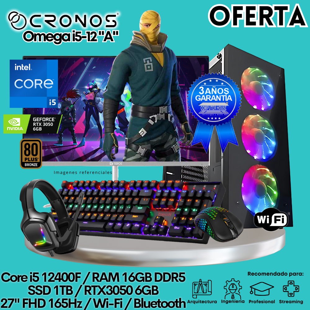 OFERTA: PC Xtreme CRONOS Omega i5-12 