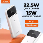 Power Bank LDNIO 10000 mAh PQ11 Carga inalámbrica 15W - Blanco