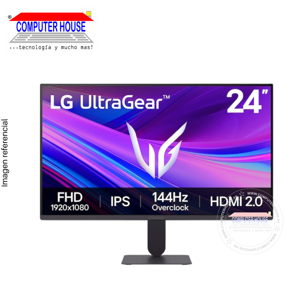 Monitor LG 23.8" 24G411A-B Plano, 120Hz, 5MS GTG / 1MS MBR, FHD IPS, sRGB, 1920x1080, HDMIx1/DPx1/HP-Out.