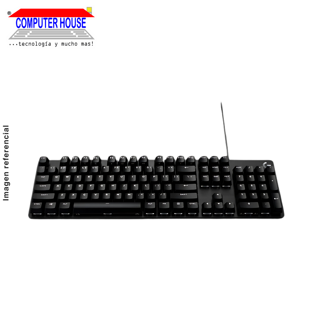 Teclado Mecánico LOGITECH G413 SE, Switch Brown, 100%, Iluminación Blanca, Alámbrico USB.