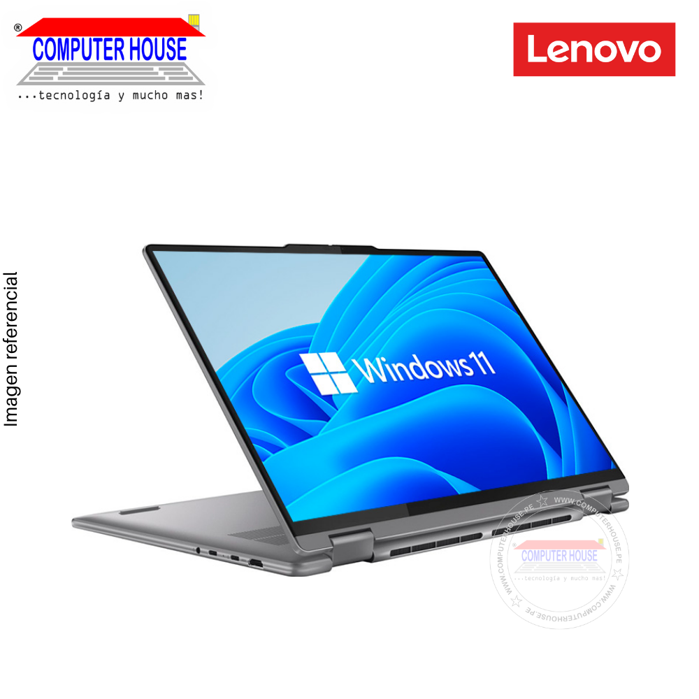 Laptop LENOVO Yoga 7, Ryzen 7-8840HS, RAM 16GB DDR5, SSD 1TB, 16" FHD, Pantalla Táctil, Teclado en Inglés, FreeDos.