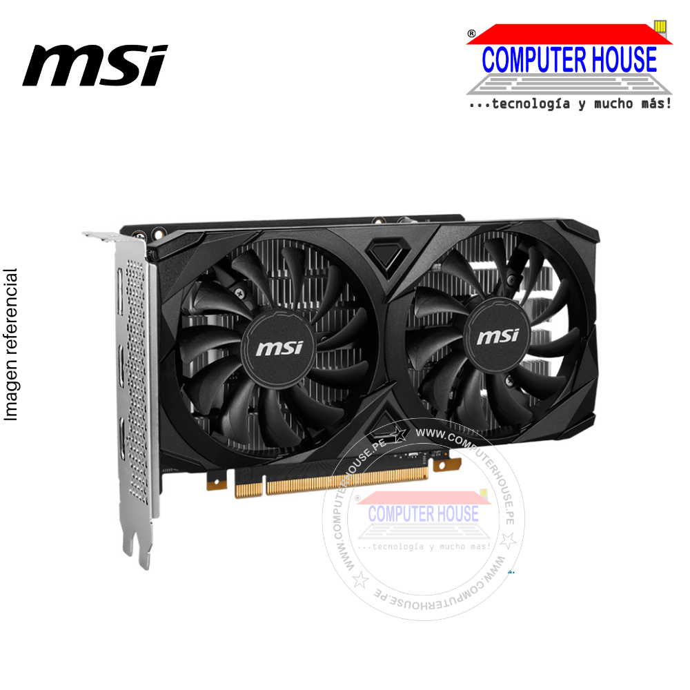 MSI RTX3050 6GB Video Card, GDDR6, Ventus 2X OC, Nvidia GeForce, 1xDisplayPort/2xHDMI 