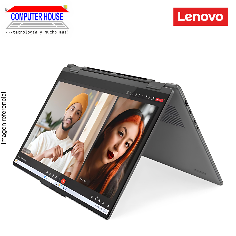 Laptop LENOVO Yoga 7, Core Ultra 7-155H, RAM 16GB DDR5, SSD 1TB, 16" WUXGA, Pantalla Táctil, Teclado en Inglés, Windows 11.