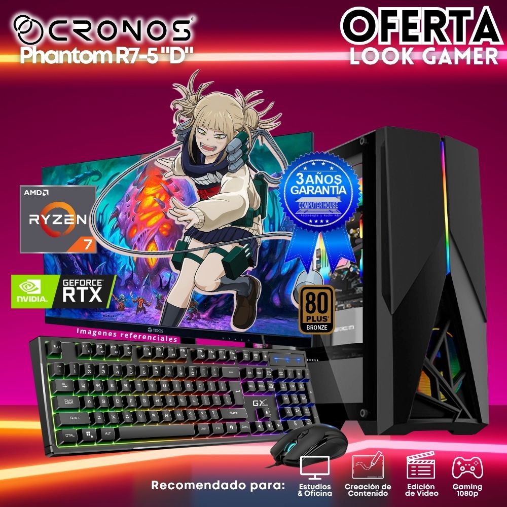 OFFER: CRONOS Qubit R7-5700G PC, 8GB RAM, 500GB SSD, 22″ FHD Monitor, Keyboard + Mouse Kit, Speakers or Headphones.