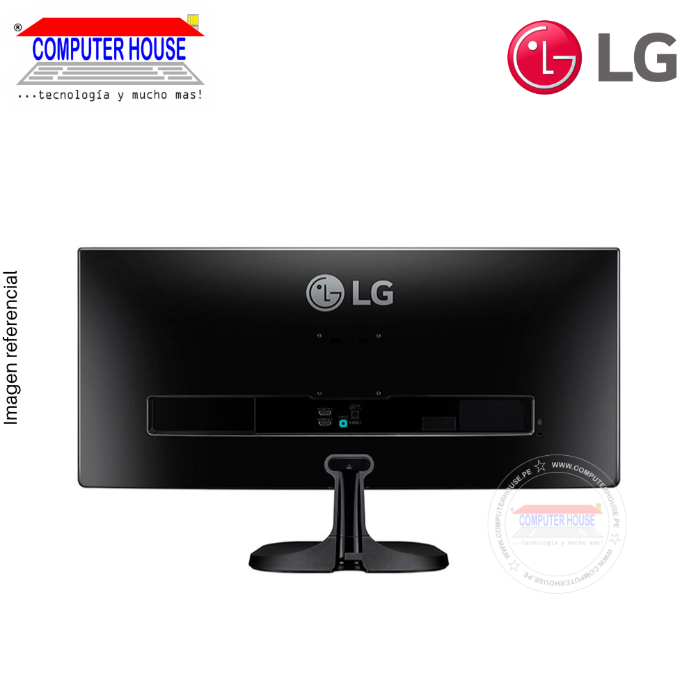 Monitor LG 25" 25UM58, Flat (plano), 2560x1080 FHD, 75Hz, 5Ms, Puertos 2xHDMI/1xJackdeAudio.