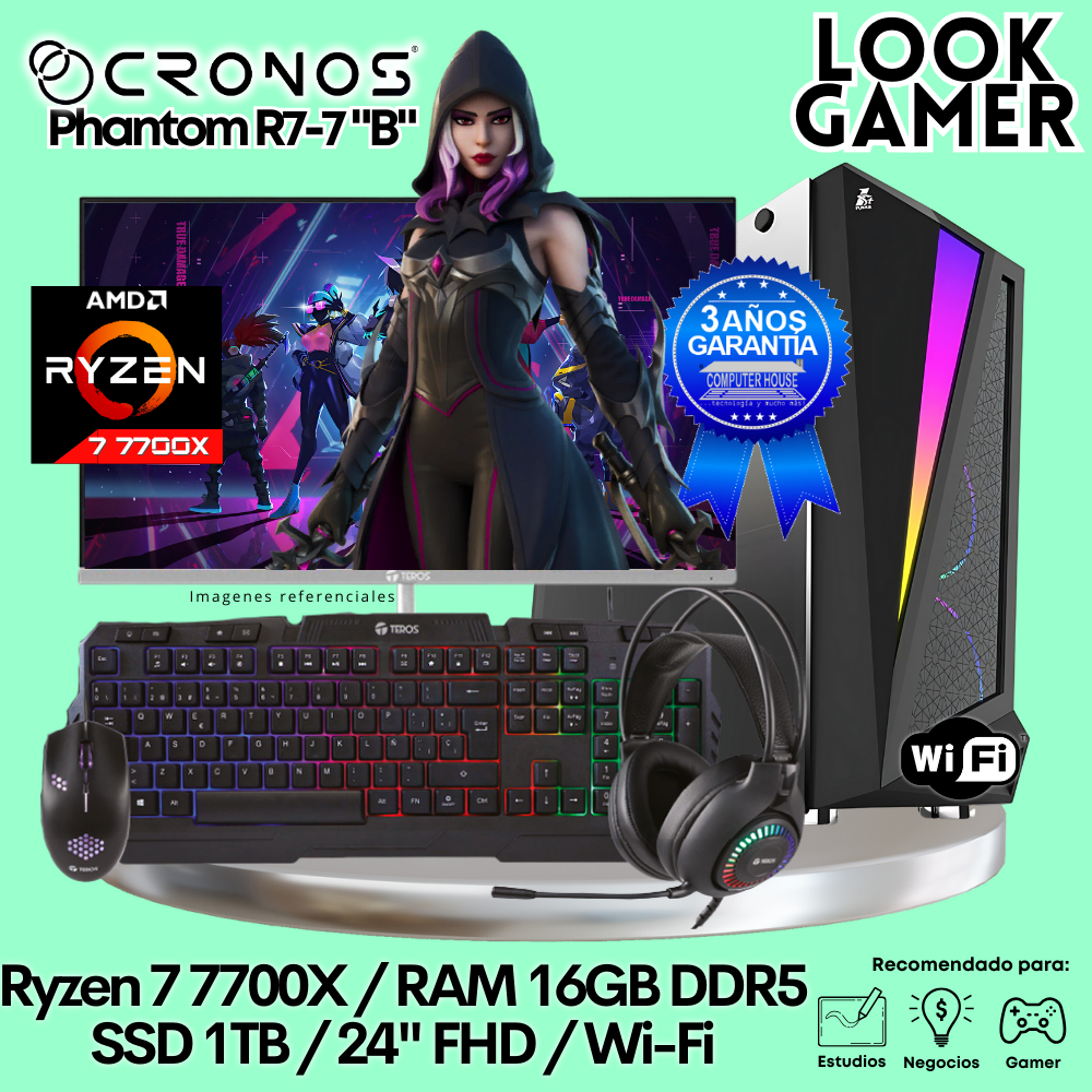 PC Look Gamer CRONOS Phantom R7-7 