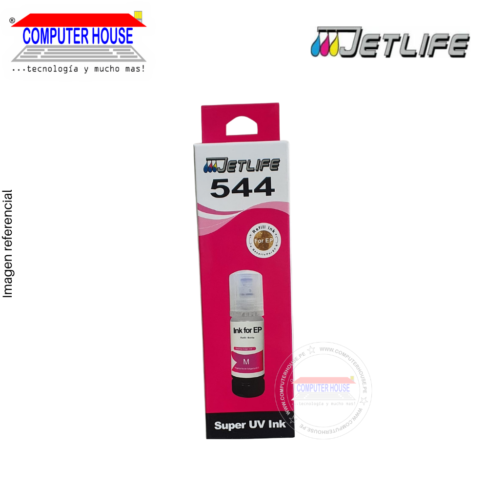 Jetlife ink compatible for 544, Super UV Ink, 70ml, Magenta.