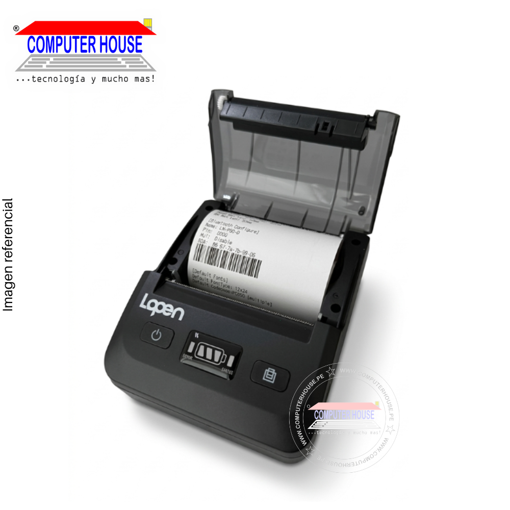 Impresora Ticketera Térmica LOPEN LN-P80D-UB, 90mm, USB/Bluetooth