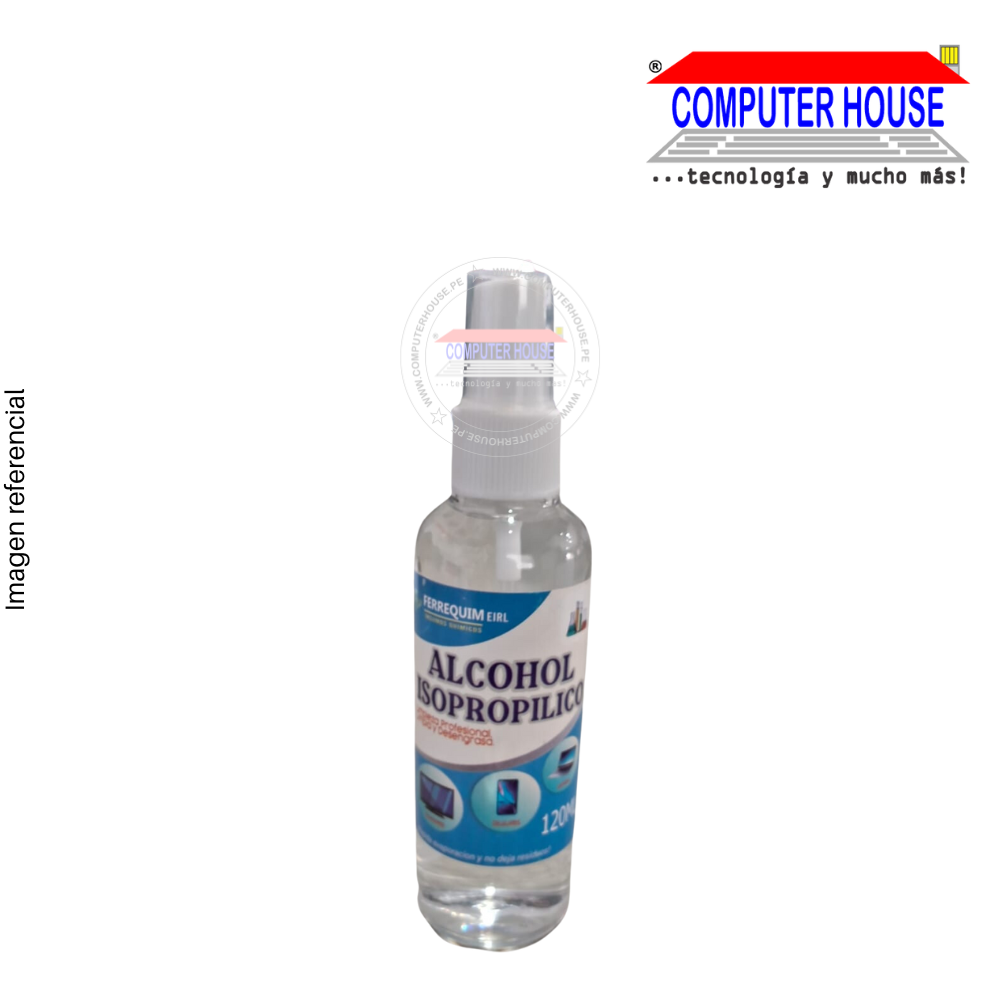 Alcohol Isopropílico 120ml con Atomizador.