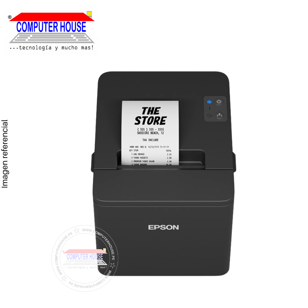 Impresora Ticketera Termica EPSON TM-T20IV-SP-022, USB/ Serial/ Ethernet.