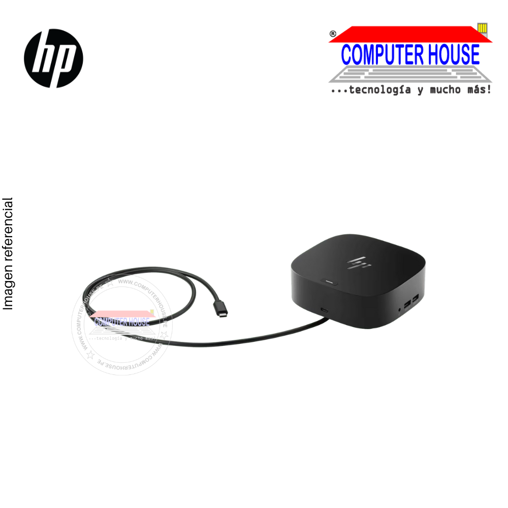 HP Base de conexión USB tipo C, 4 puertos USB 3.0, 1 puerto Tipo C, puerto ethernet RJ45, HDMI, DisplayPort, Thunderbolt 100w (5TW10AA)