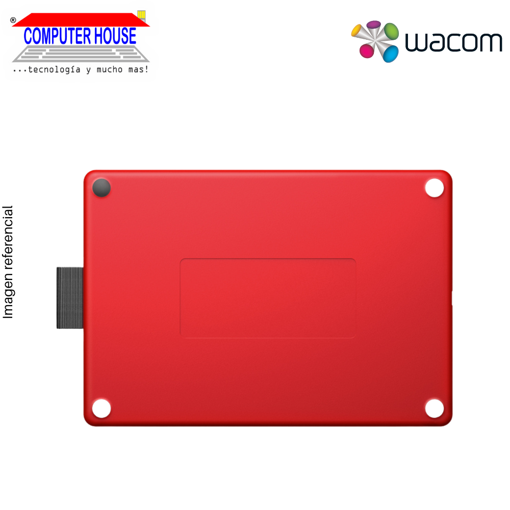 Tableta Gráfica WACOM CTL-472/KSO-B424 One, Small, Red/Black.