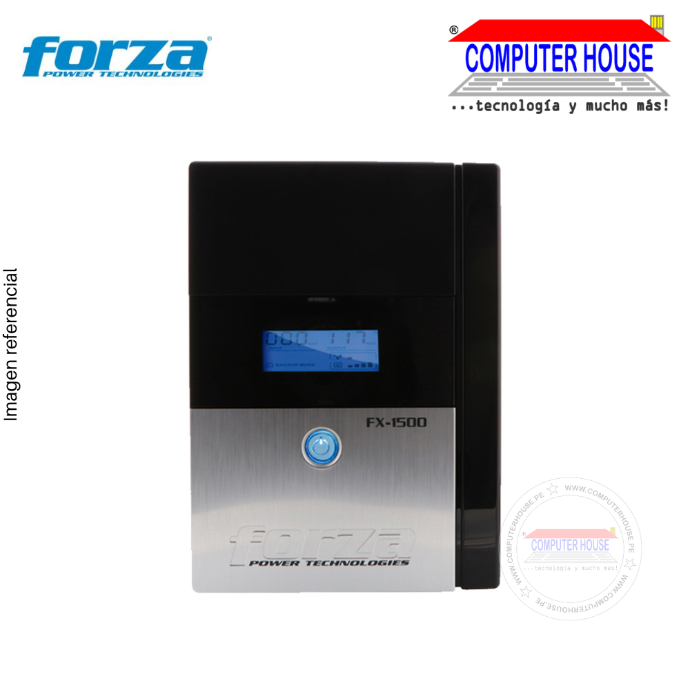 FORZA UPS 1500VA 840W, FX-1500LCD-U Interactive, 8 220V outlets. 