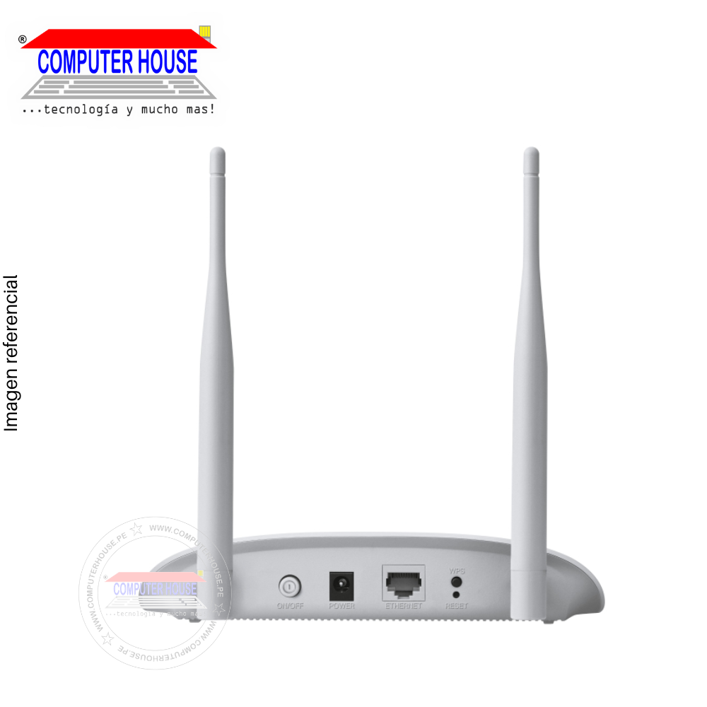 Access Point/Repetidores TP-LINK TL-WA801N, 2.4GHz (hasta 300Mbps) de Interior.