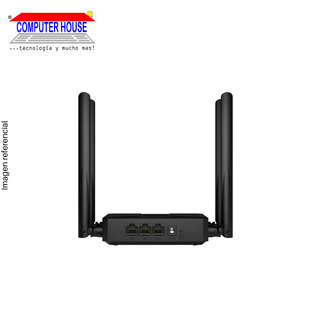 Router MERCUSYS MR62X, AX1500, Wi-Fi 6, Doble Banda 2.4GHz (hasta 300Mbps) y 5GHz (hasta 1201Mbps).