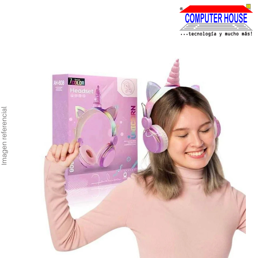 KD81 Unicorn Headband Bluetooth Wireless Headphones with Microphone - Colors
