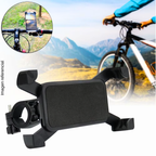 Soporte para Celular 360° para Bicicleta y Moto, Rotación 360°, Ajuste Universal, Negro