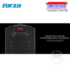 Supresor de Picos FORZA FSP-06MN, 1MT, 6 Tomas universales, 1800W, 120V/240V.
