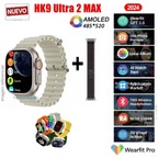 Reloj Inteligente HK9 Ultra 2 Max, Deportivo, Colores, SmartWatch.
