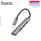 USB HUB Extension 4 in 1 HOCO HB26 Type C to USB 1X3.0 and 3X2.0