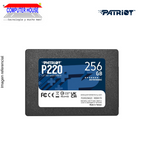 Unidad en estado sólido PATRIOT 256GB, P220, SSD 2.5" Sata (Lectura máxima 550MB/s, Escritura máxima 490MB/s).
