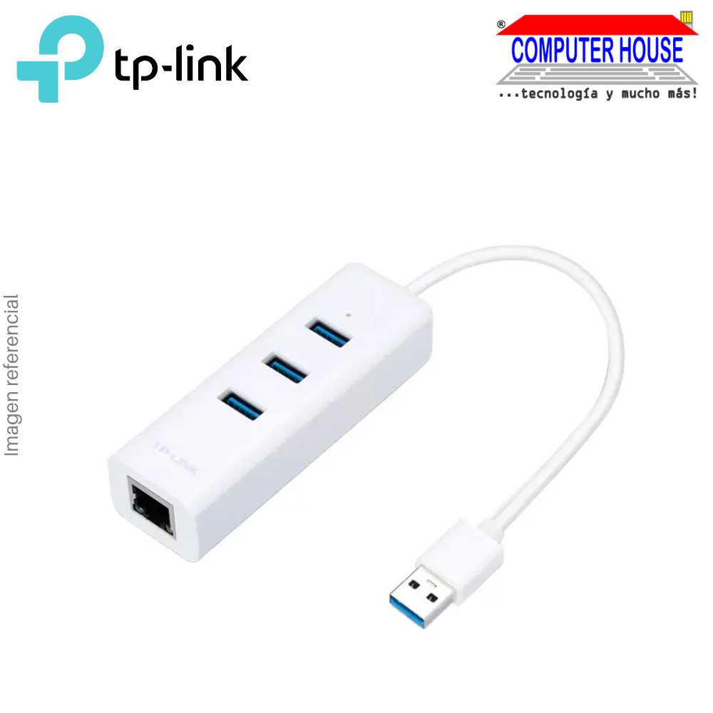 TP-LINK TL-UE330 Ethernet to USB network adapter, 10/100/1000Mbps Gigabit + 3PTOS USB. 