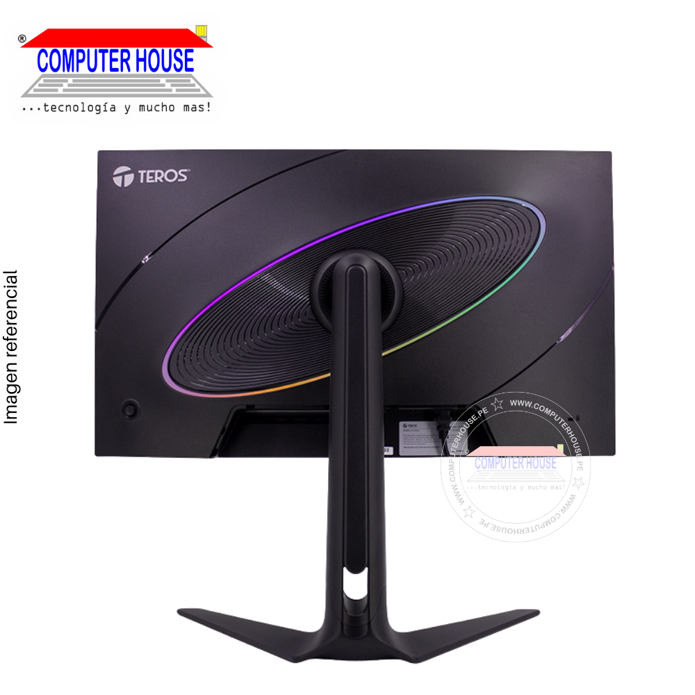 Monitor Gaming 27" Teros 2754G, 200Hz, 1MS, Plano, QHD IPS, 2560x1440, HDMIx1/DPx1/Audio-Out.
