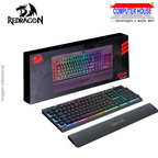 Teclado Semi Mecánico REDRAGON K512RGB-SP Shiva, 100%, Iluminación RGB, Alámbrico USB.