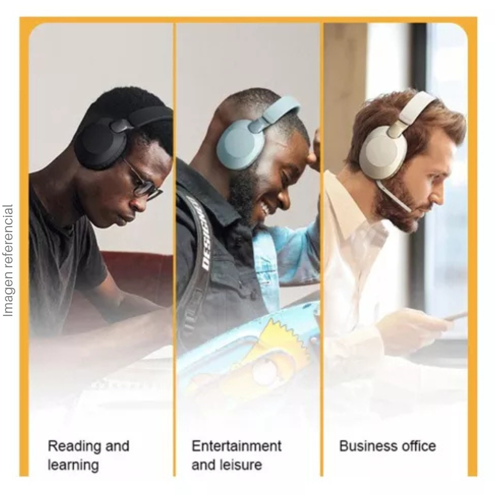 MS-B2 Wireless Headband Headphones with Noise Cancelling, Bluetooth, Microphone - Colors