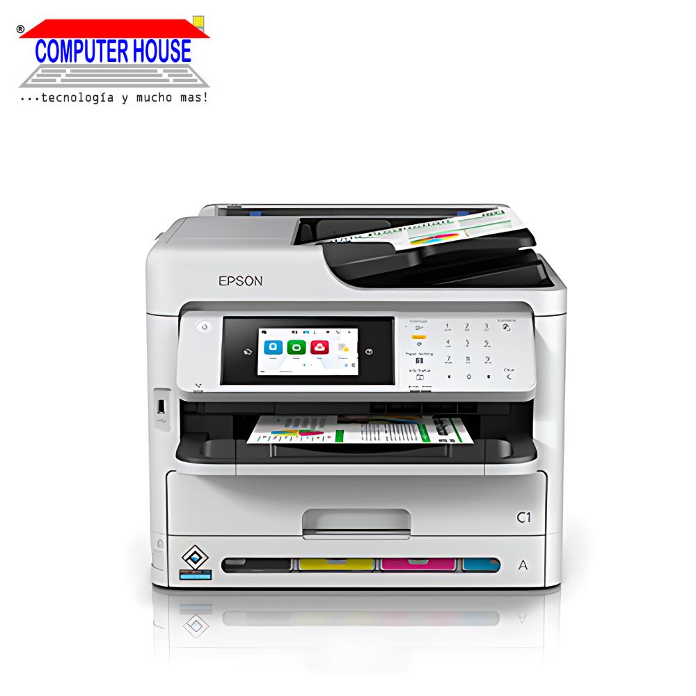 Impresora con Sistema Continuo EPSON WorkForce Pro WF-C5890, A4, Multifuncional (imprime, copia y escanea), USB/Wi-Fi/LAN/FAX.