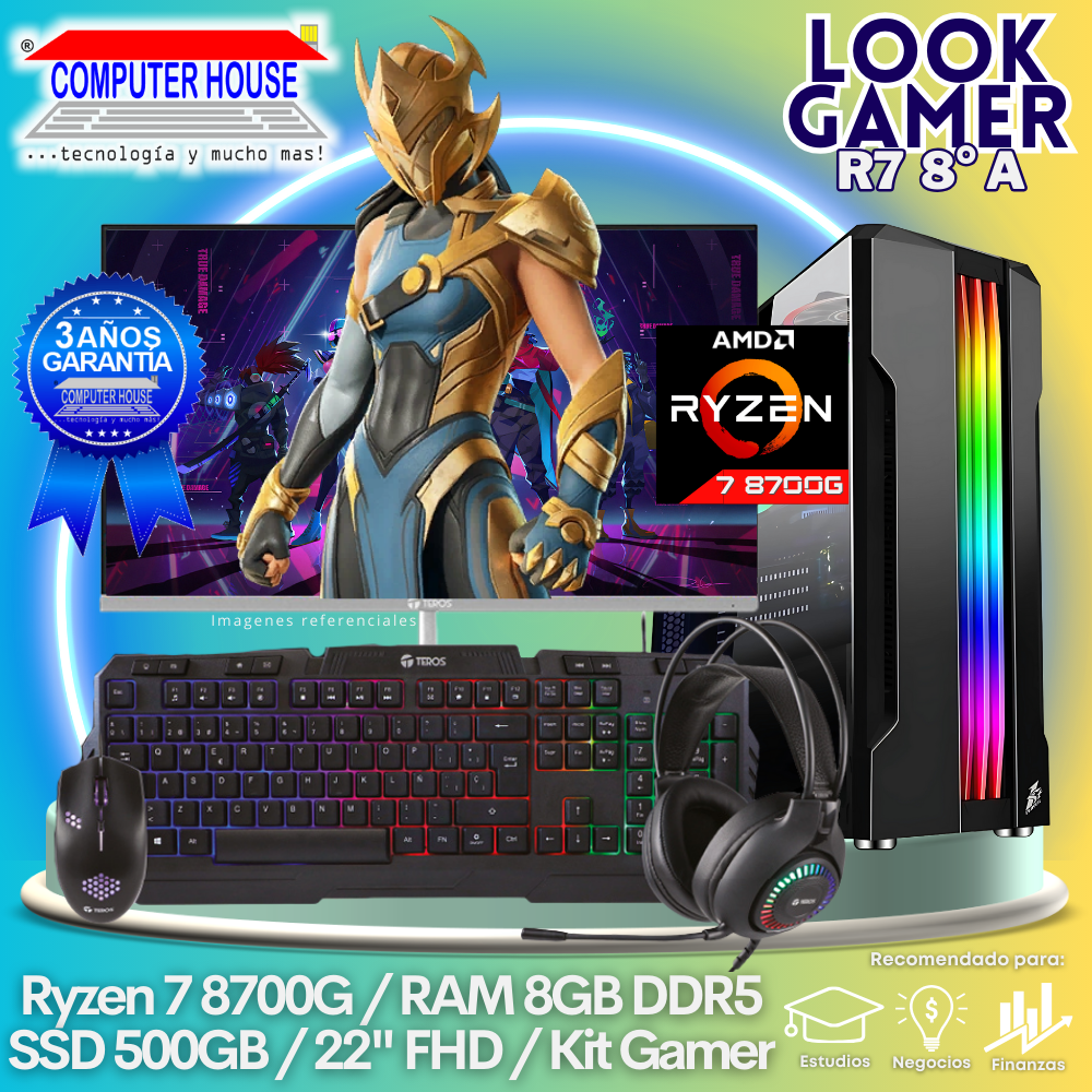 LOOK GAMER Ryzen 7-8700G 