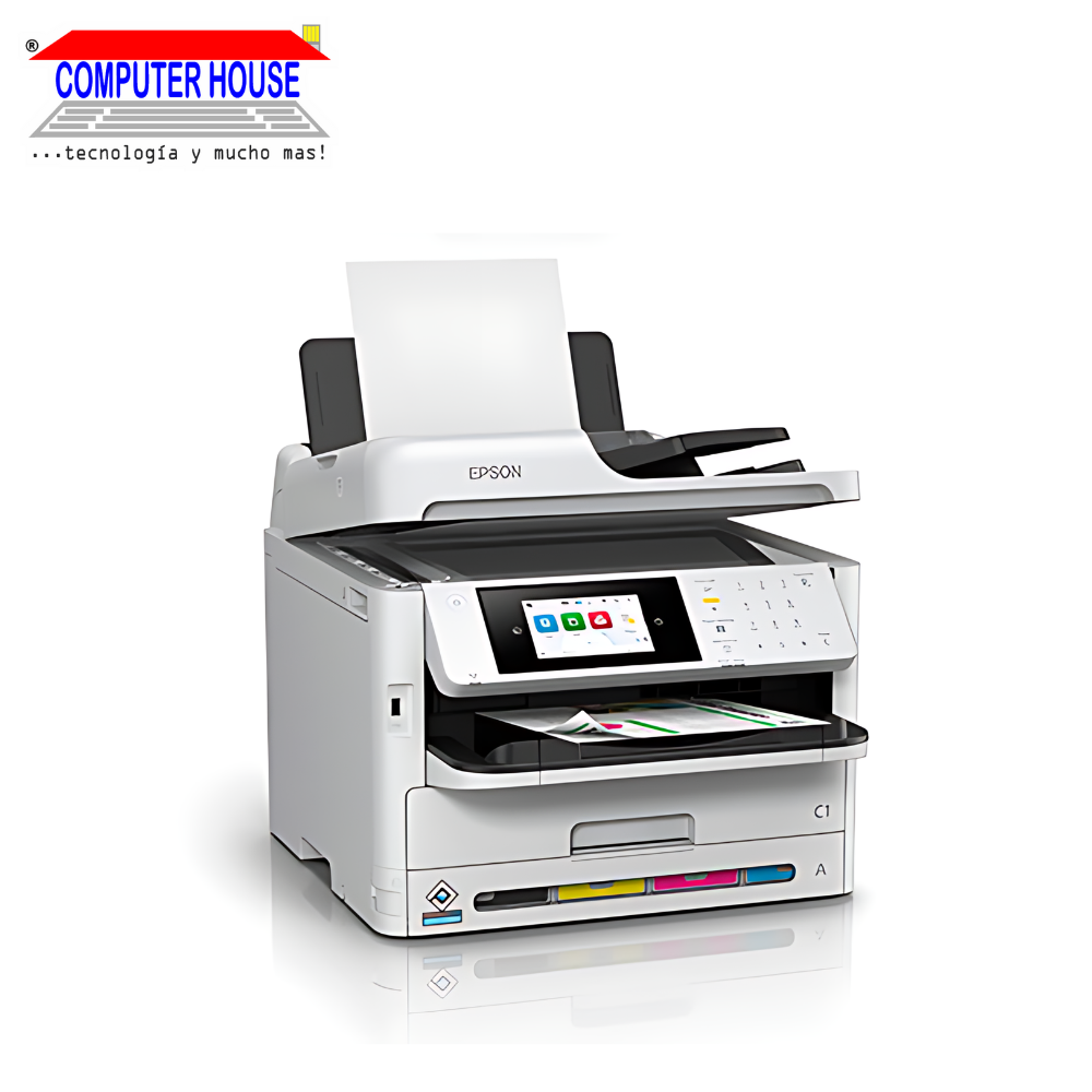 Impresora con Sistema Continuo EPSON WorkForce Pro WF-C5890, A4, Multifuncional (imprime, copia y escanea), USB/Wi-Fi/LAN/FAX.