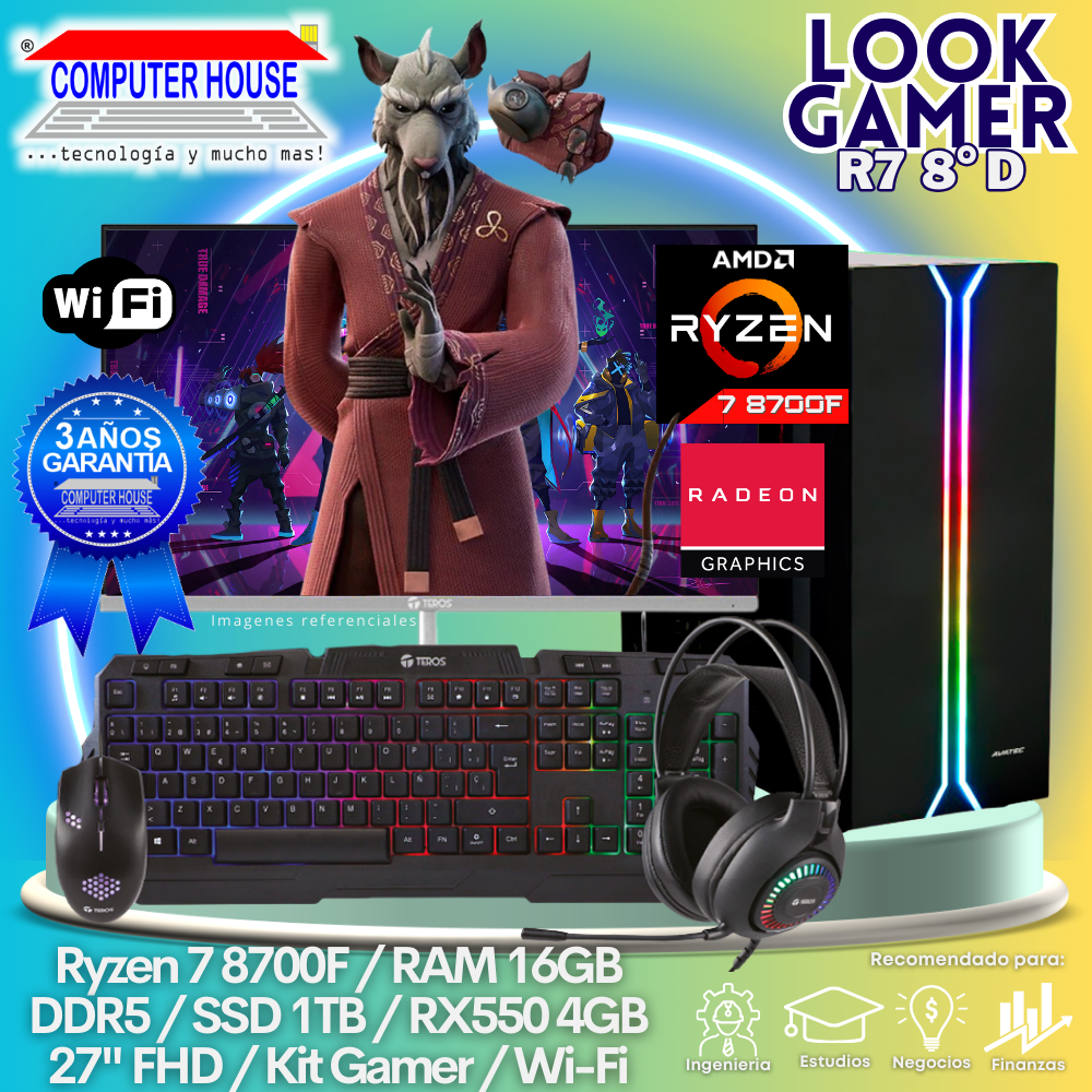 LOOK GAMER Ryzen 7-8700G 