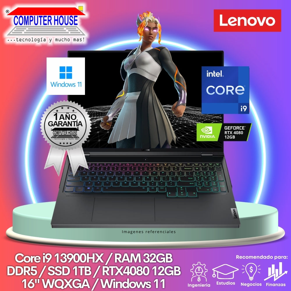 Laptop LENOVO Legion PRO 7, Core i9-13900HX, RAM 32GB DDR5, SSD 1TB, Video RTX4080 12GB, 16