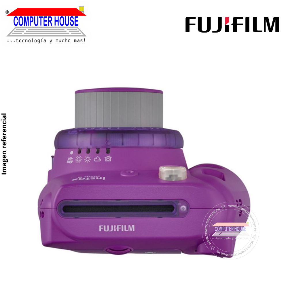 Cámara Instantánea FUJIFILM Instax Mini 9 Púrpura Claro + Pack 10 + Estuche