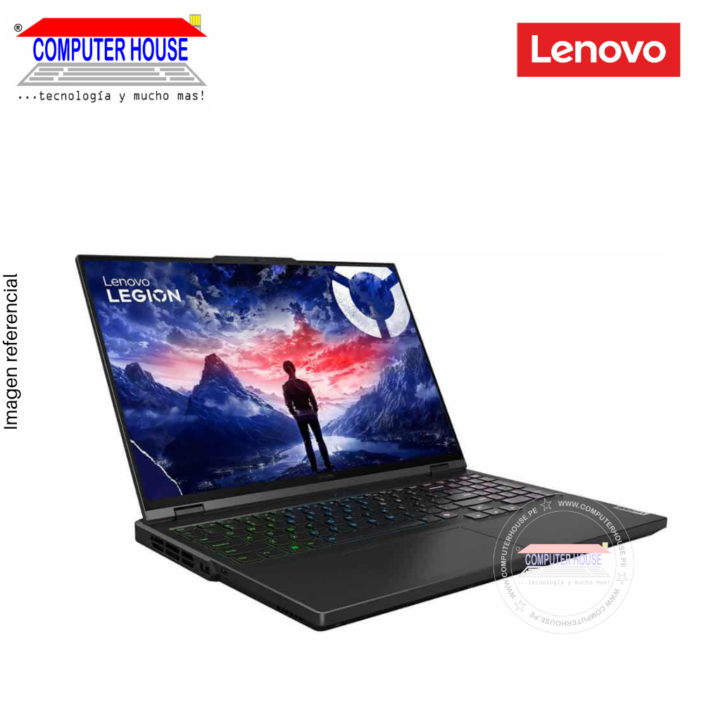 Laptop LENOVO Legion Pro, Core i9-14900HX, RAM 16GB DDR5, SSD 1TB, Video RTX4060 8GB, 16″  WQXGA 165Hz, Teclado en Inglés, Windows 11.