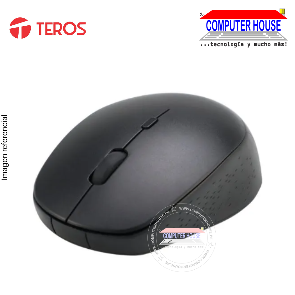 Mouse inalambrico TEROS,TE-5074N, Negro
