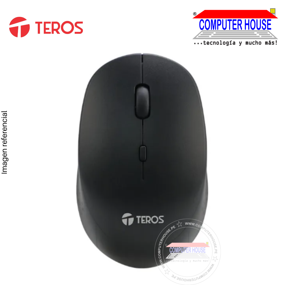 Mouse inalambrico TEROS,TE-5074N, Negro
