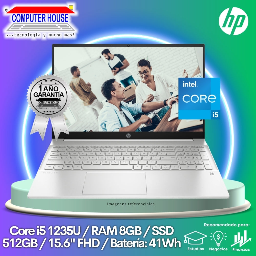 Laptop HP Pavilion 15, Core i5-1235U, RAM 8GB, SSD 512GB, 15.6″ FHD LED, FreeDos.