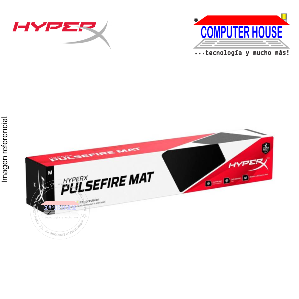 HYPERX Pad mouse Pulsefire Mat 36x30cm goma/espuma antideslizante (4Z7X3AA)