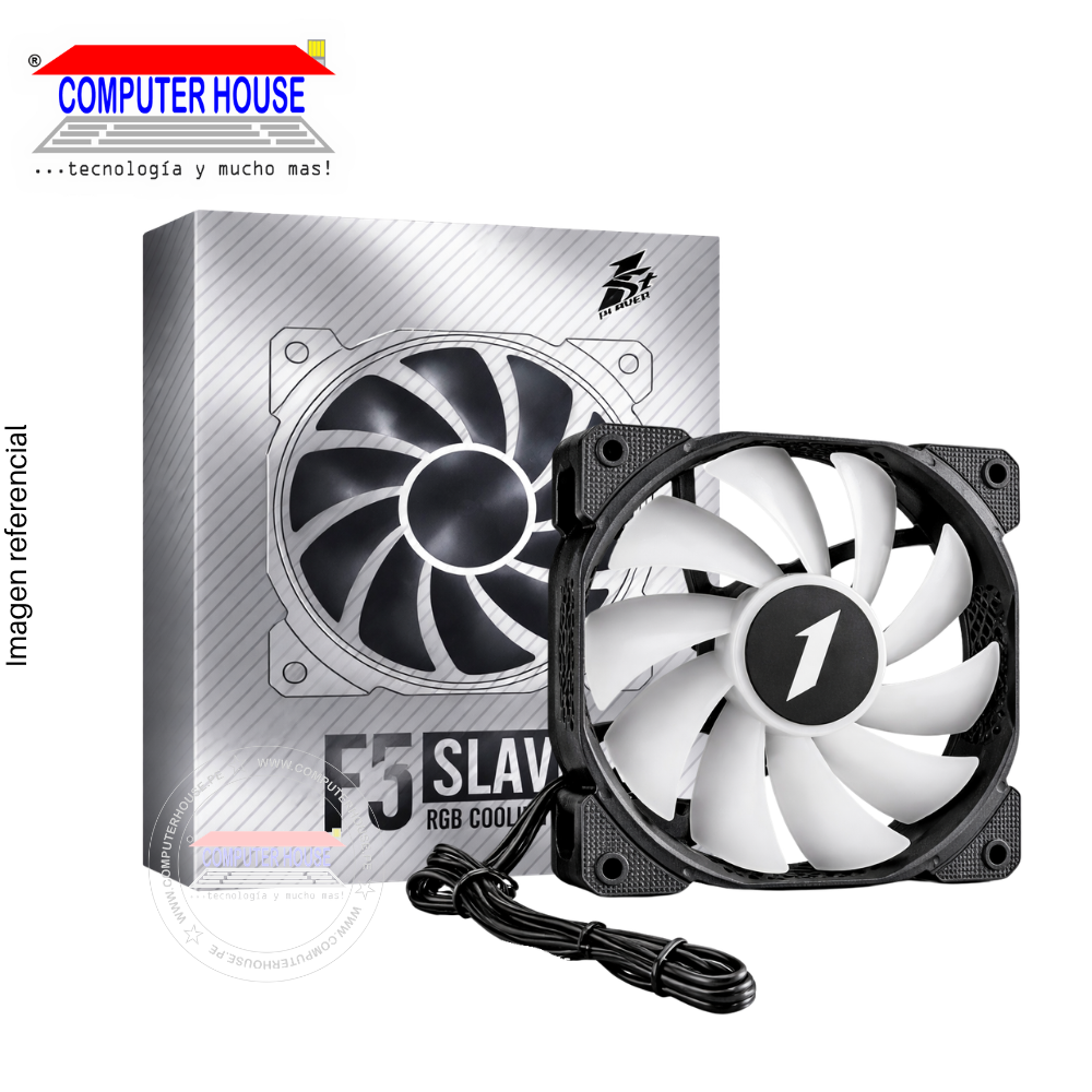 Cooler para Case 1St Player F5 Slave, ARGB, Negro.