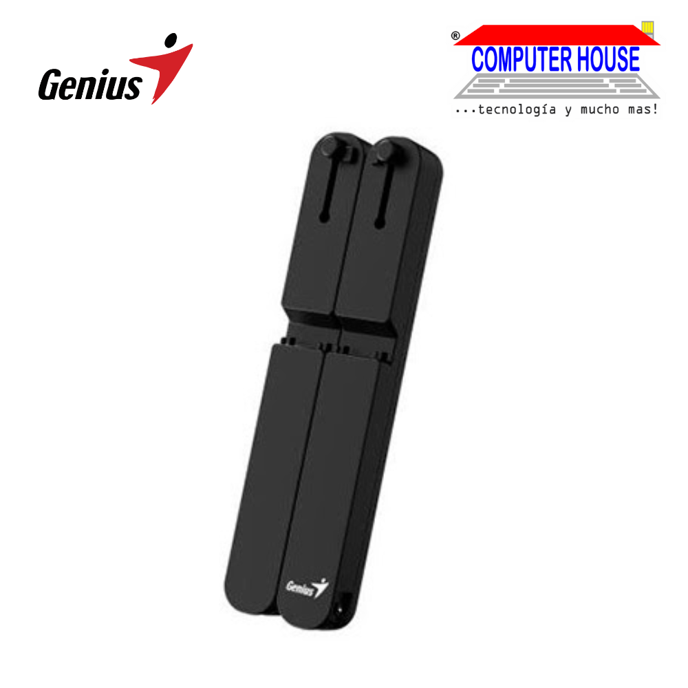 Soporte para laptop Genius G-Stand M200, hasta 17", 6 niveles de inclinación, plegable, color:negro. (31250020400)
