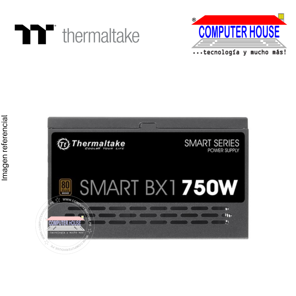 THERMALTAKE Fuente de Poder Smart 750W certificación 80 Plus Bronze (PS-SPD-0750NNFABU-1)