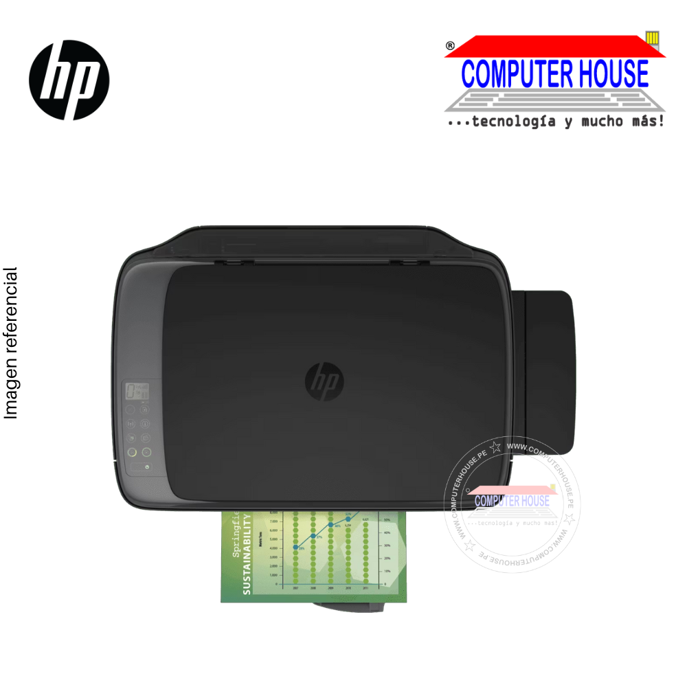 Impresora HP Ink Tank 410, A4, Multifuncional (imprime, copia y escanea), con sistema de tanque de tinta,(Z6Z95A) USB/Wi-Fi.