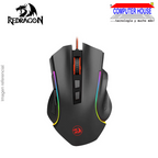 Mouse Gamer Alámbrico REDRAGON M607 Griffin, 7200 DPI, 7 Botones, RGB, Negro.