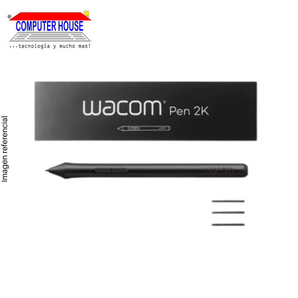 Lápiz para Tablet WACOM Pen 2K compatible con Wacom Intuos CTL-490 / 690, CTH-490 / 690, One de Wacom CTL-472 / 672 (LP-190-0K)
